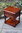 A WOOD BROTHERS OLD CHARM TUDOR BROWN CARVED OAK LAMP / BEDSIDE / COFFEE TABLE / STAND