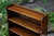 A TITCHMARSH AND GOODWIN STYLE SOLID STRESSED OAK OPEN WATERFALL BOOKCASE / BOOKSHELVES