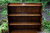 A TITCHMARSH AND GOODWIN STYLE SOLID STRESSED OAK OPEN WATERFALL BOOKCASE / BOOKSHELVES