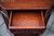 A WOOD BROTHERS OLD CHARM TUDOR BROWN CARVED OAK CANTED HALL CABINET / CUPBOARD